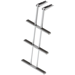 Трап дайверский телескопический складной 3 серых ступени 450 мм (040181GT, 10269454)